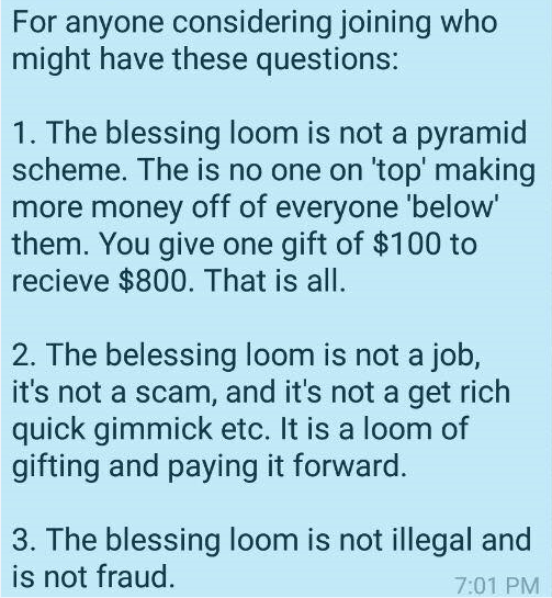 Blessing Loom Chart
